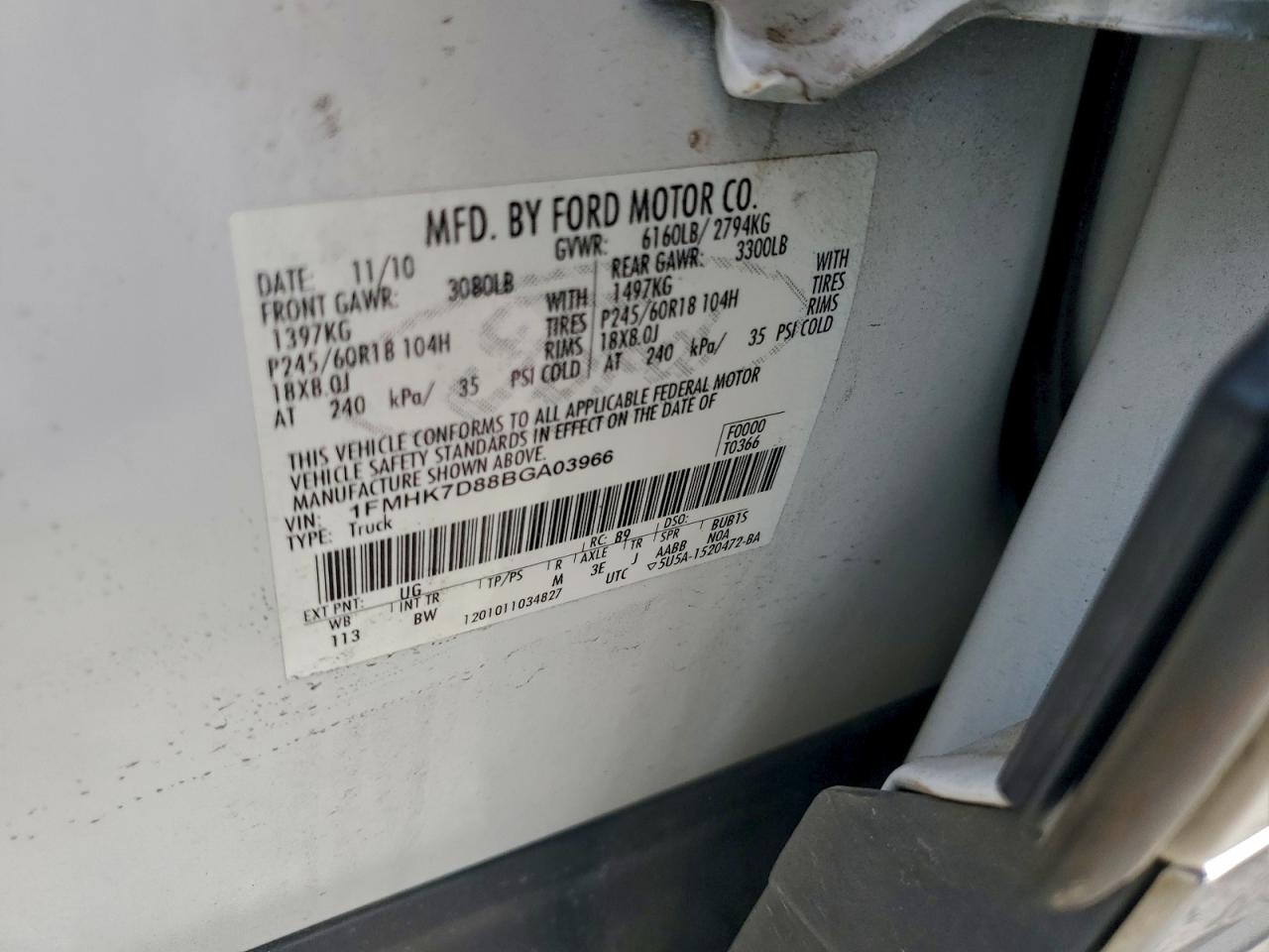 2011 FORD EXPLORER XLT photo 25