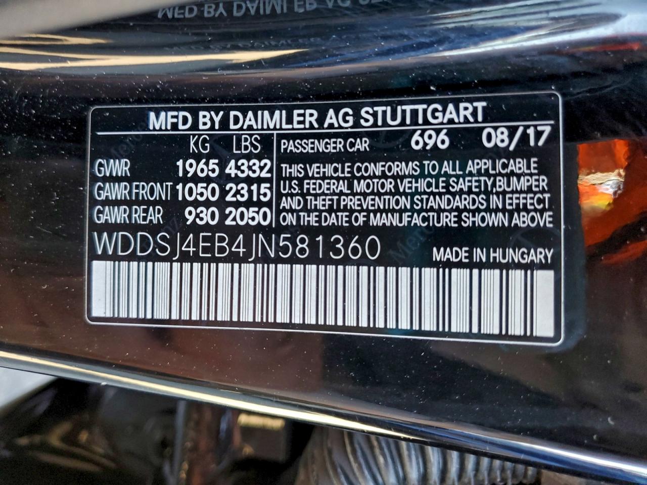 2018 MERCEDES-BENZ CLA 250 photo 12