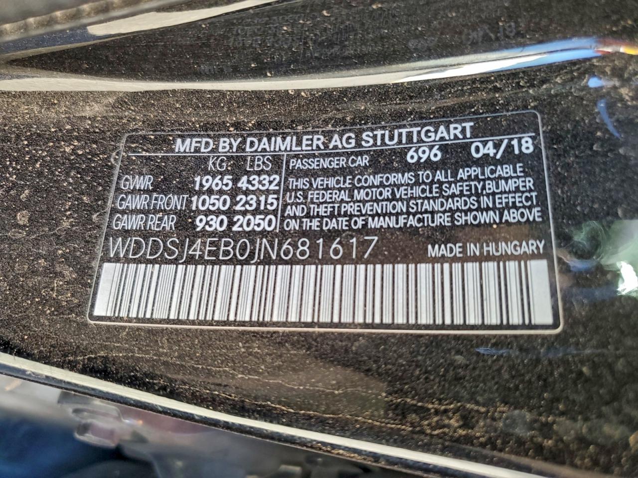 2018 MERCEDES-BENZ CLA 250 photo 13