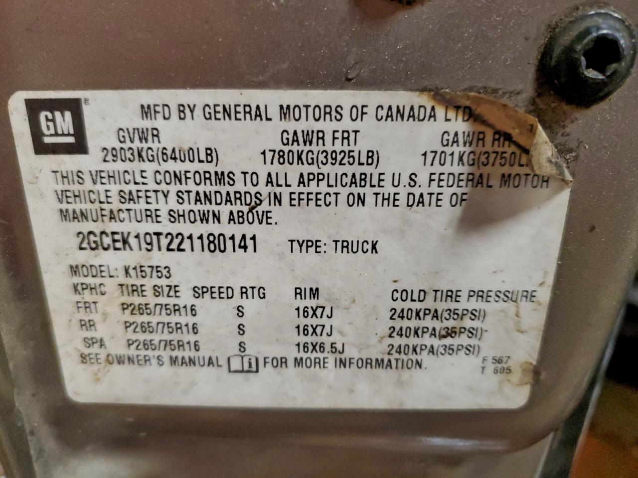 2002 CHEVROLET SILVERADO K1500 photo 12