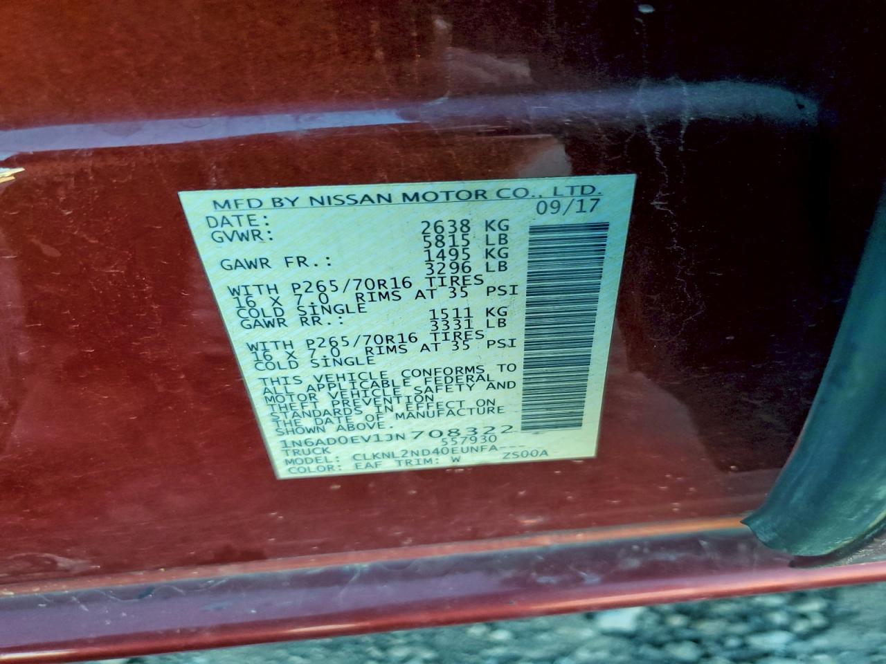 2018 NISSAN FRONTIER S photo 12