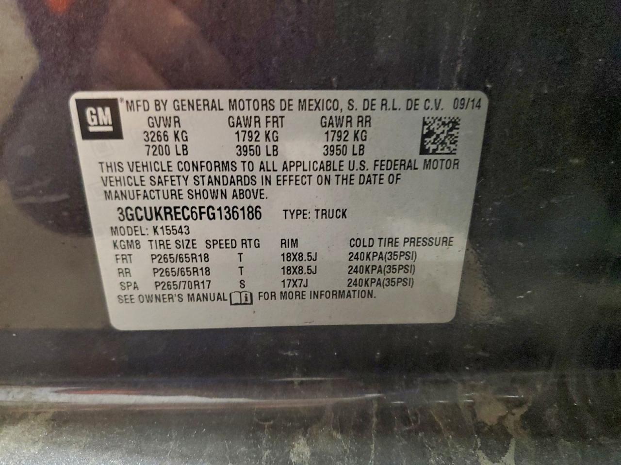 2015 CHEVROLET SILVERADO K1500 LT photo 12