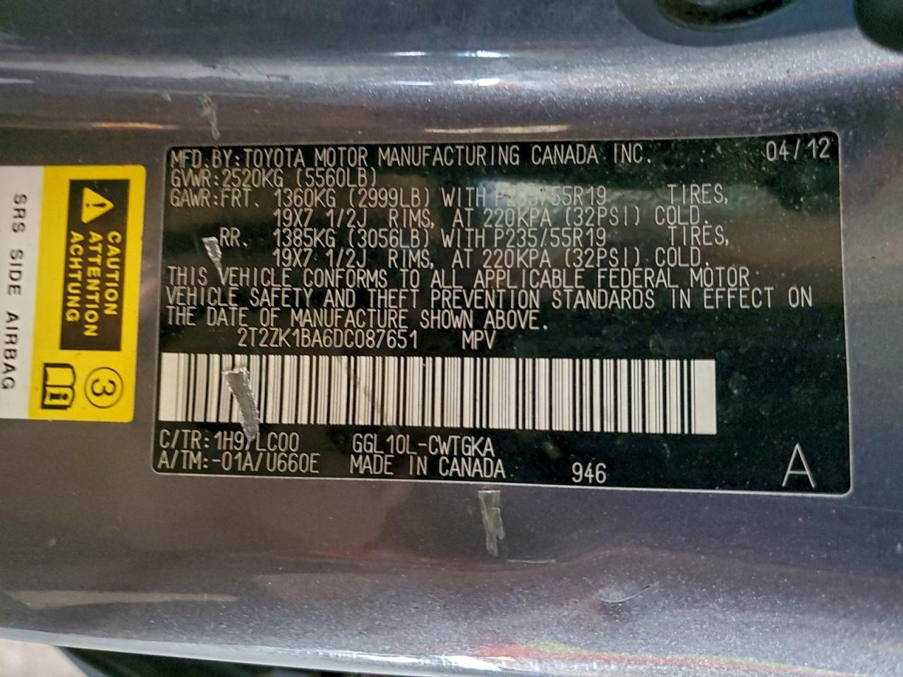 2013 LEXUS RX 350 photo 12