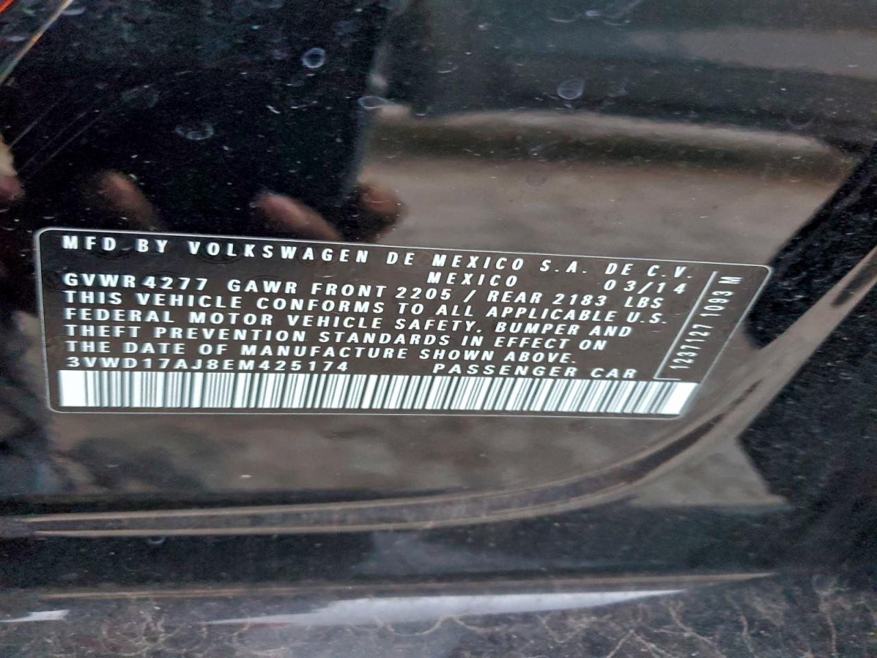 2014 VOLKSWAGEN JETTA SE photo 12