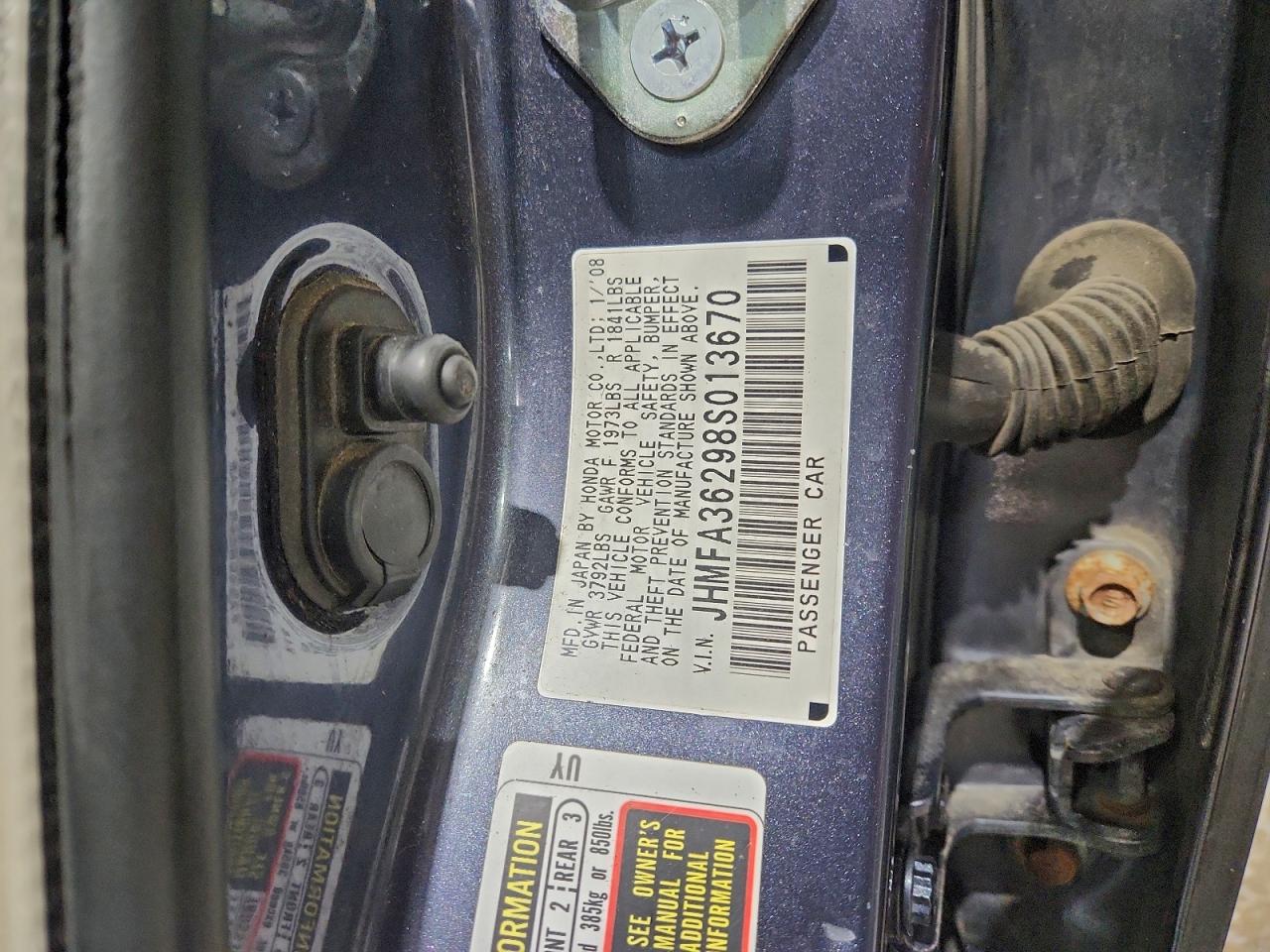 2008 HONDA CIVIC HYBRID photo 12