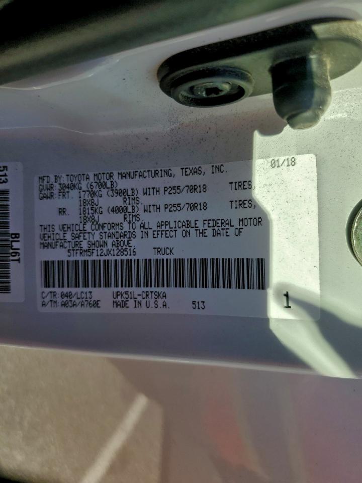 2018 TOYOTA TUNDRA SR photo 23