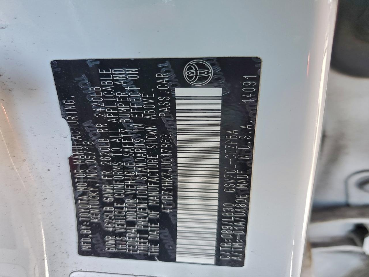 2018 TOYOTA CAMRY XSE photo 25