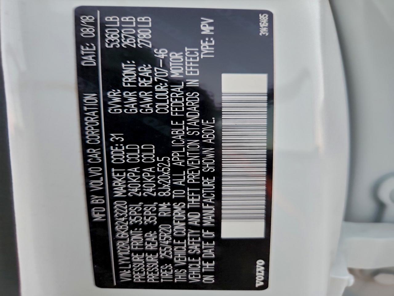 2019 VOLVO XC60 T5 INSCRIPTION photo 14
