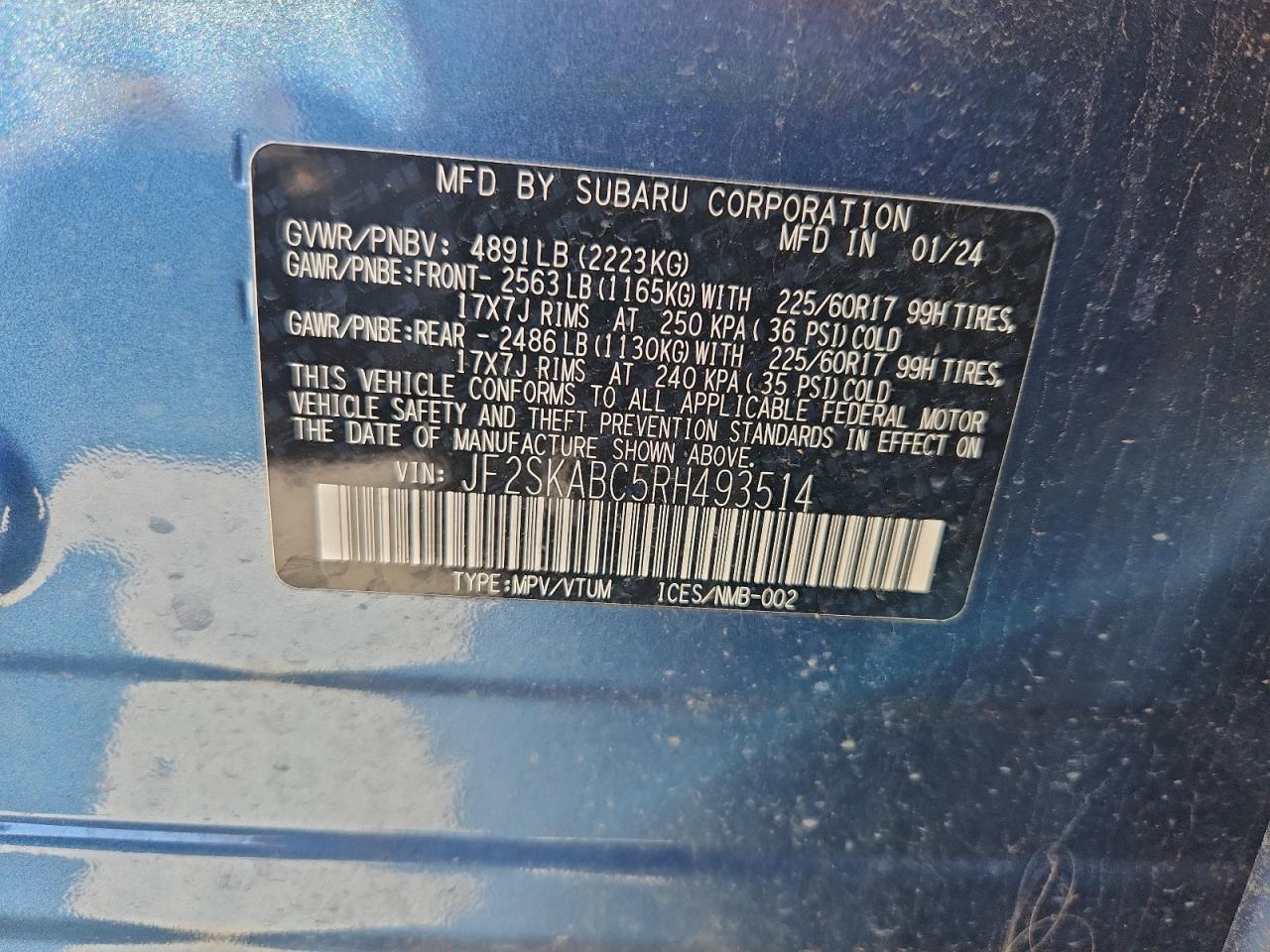 2024 SUBARU FORESTER photo 13
