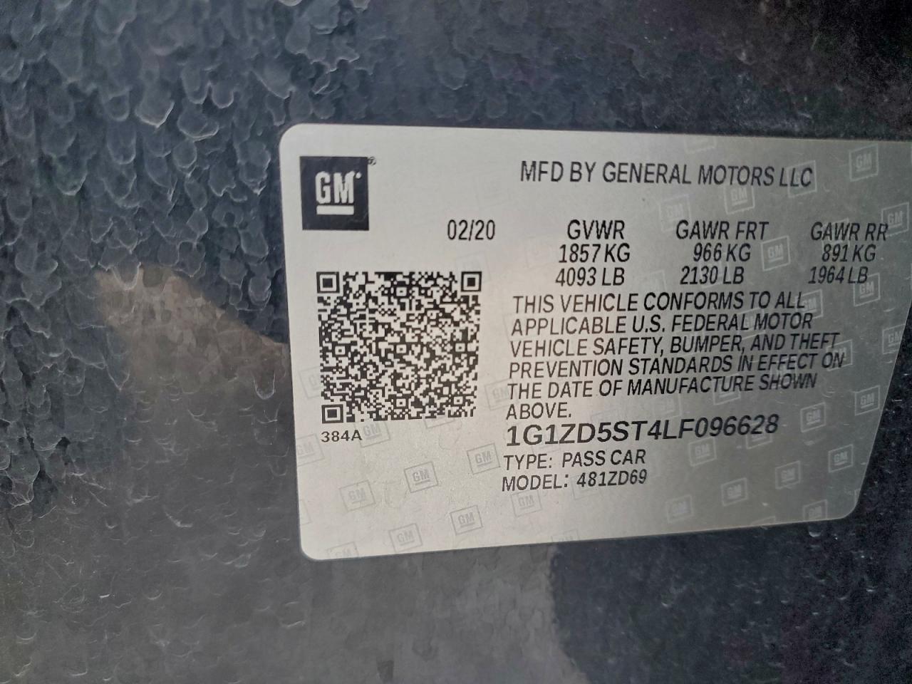 2020 CHEVROLET MALIBU LT photo 34