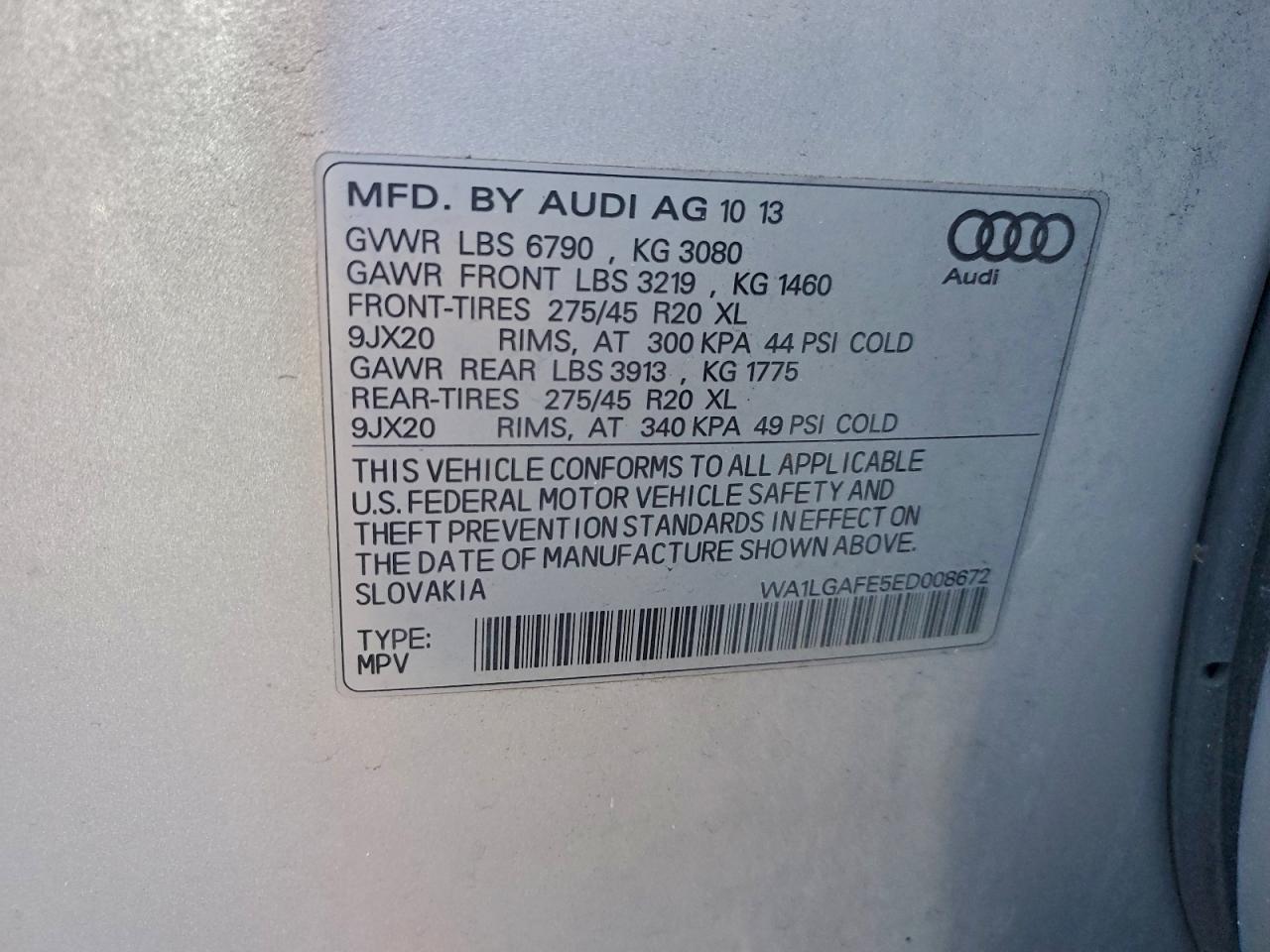 2014 AUDI Q7 PREMIUM PLUS photo 13