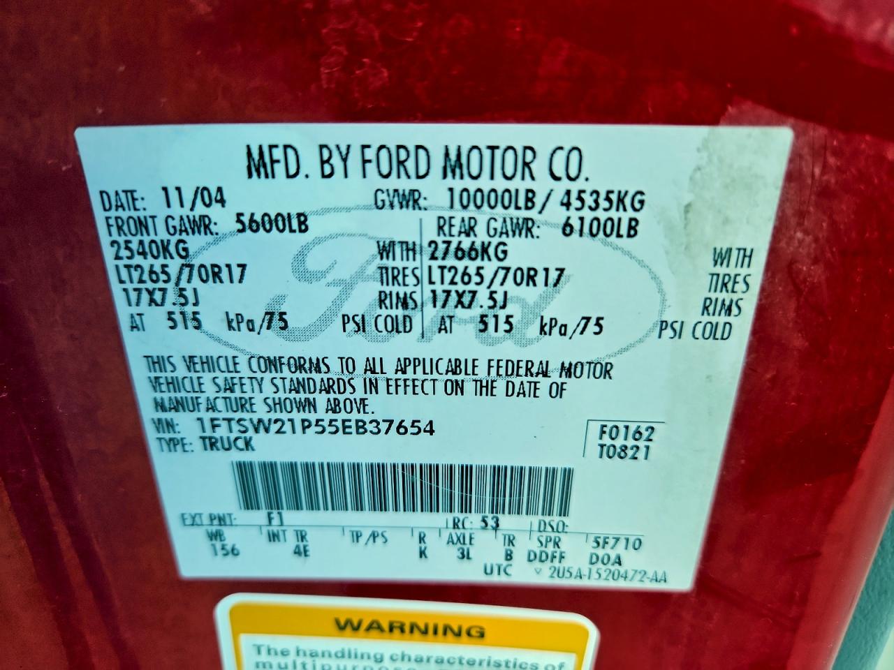 2005 FORD F250 SUPER DUTY photo 34