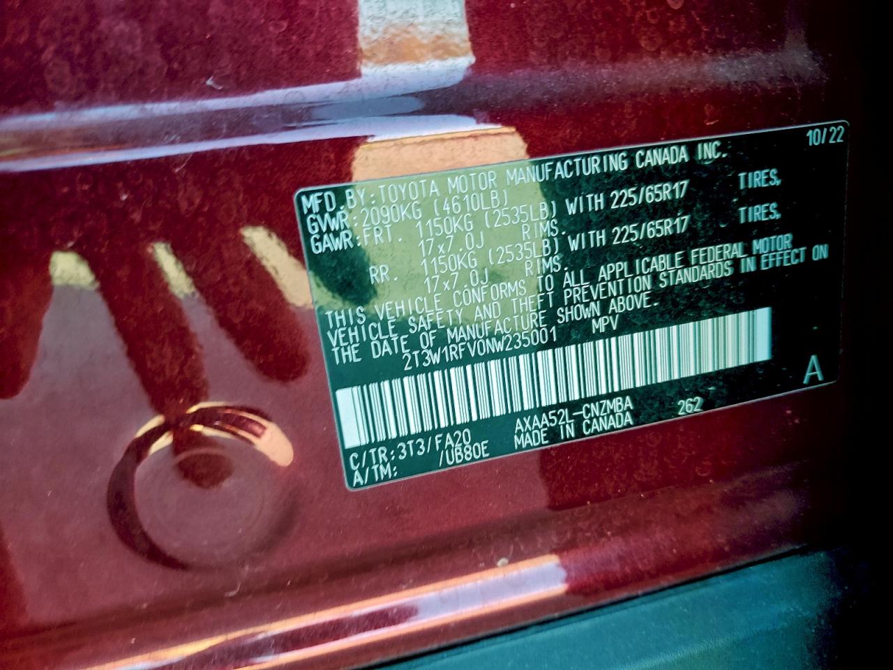 2022 TOYOTA RAV4 XLE photo 23