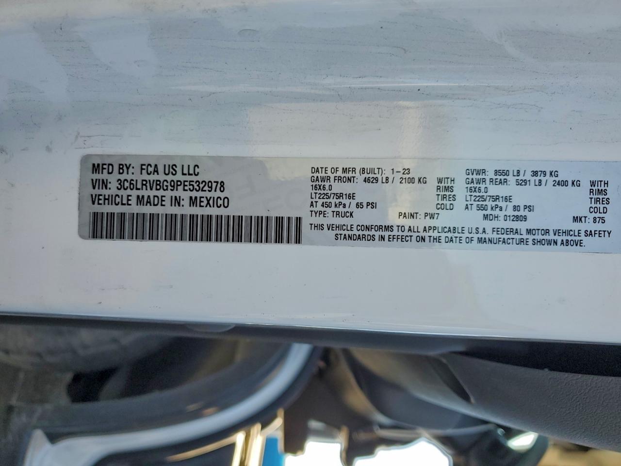 2023 RAM PROMASTER 1500 DELIVERY VAN photo 27