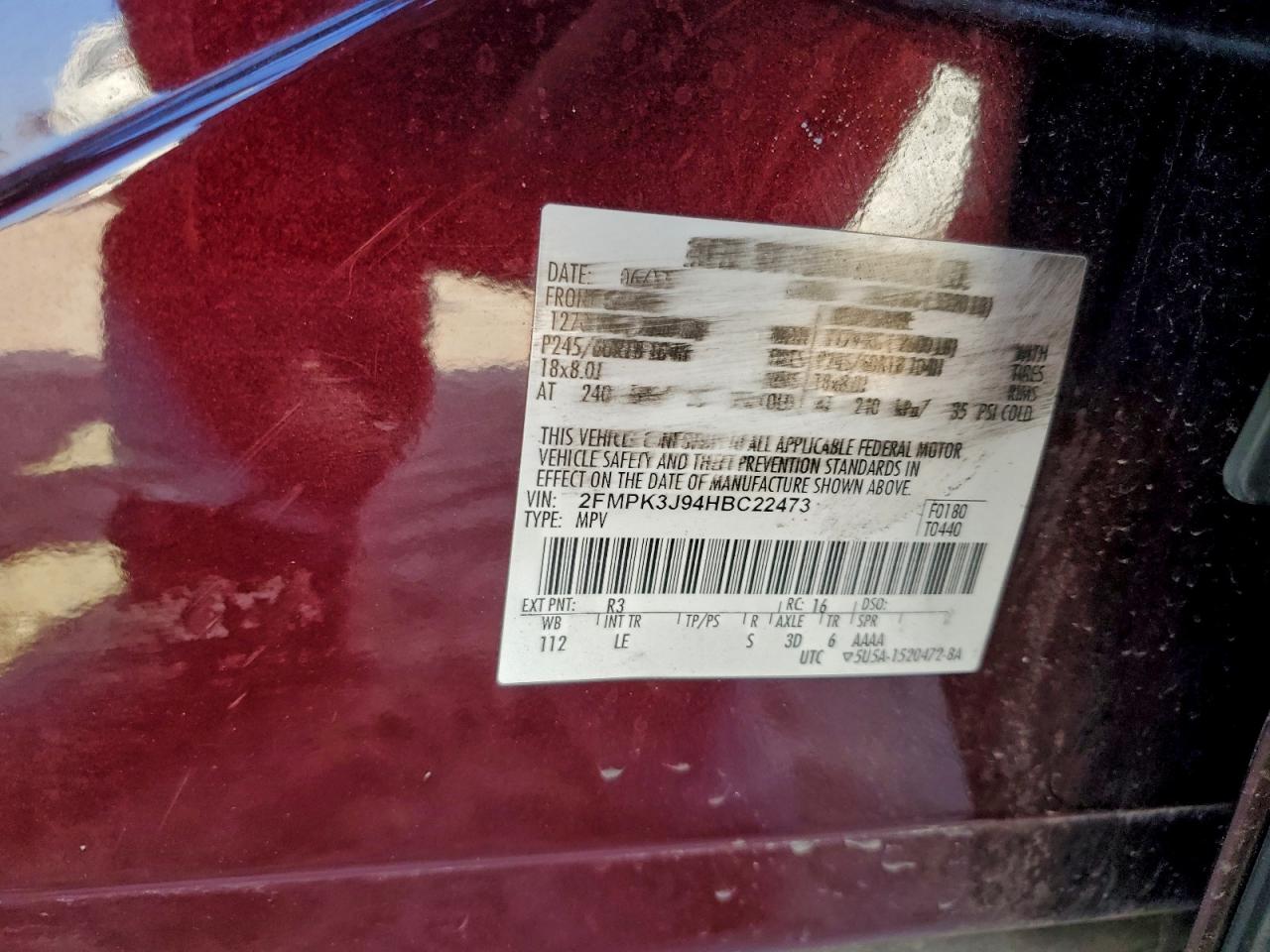 2017 FORD EDGE SEL photo 13