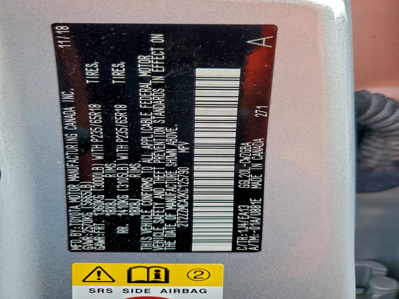 2019 LEXUS RX 350 BASE photo 25