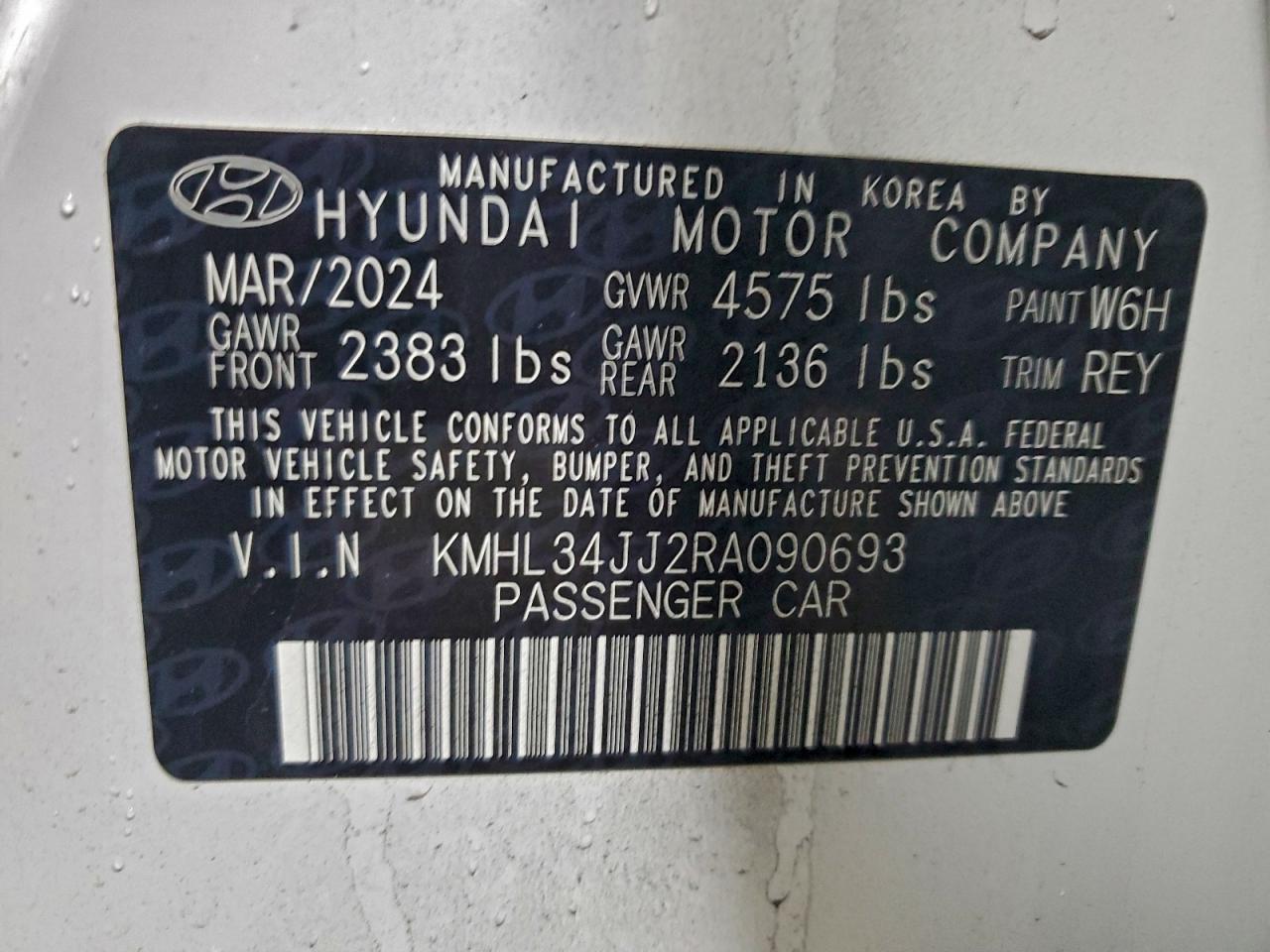 2024 HYUNDAI SONATA HYBRID photo 12
