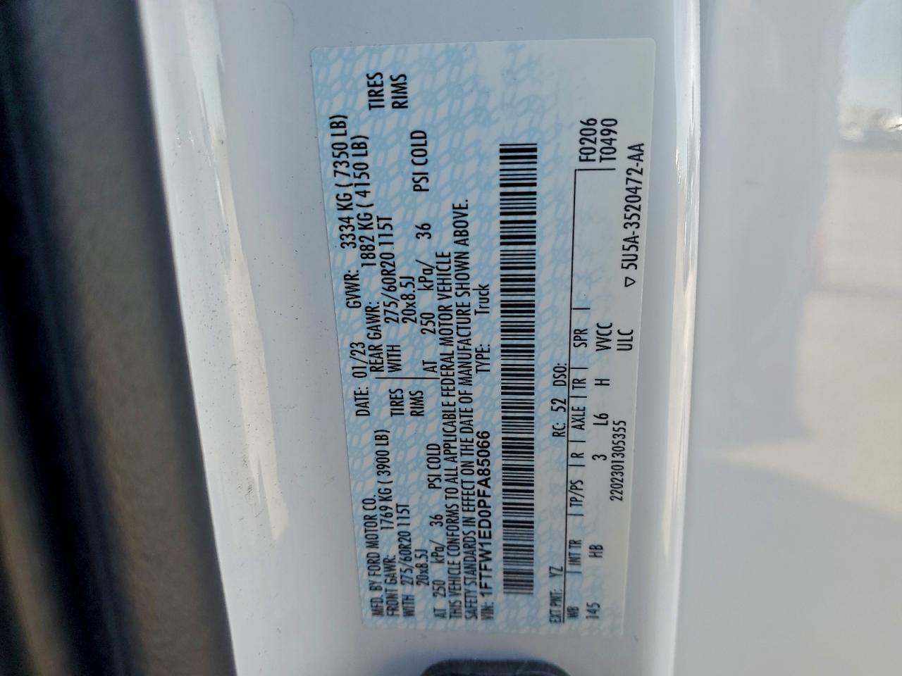 2023 FORD F150 SUPERCREW photo 13