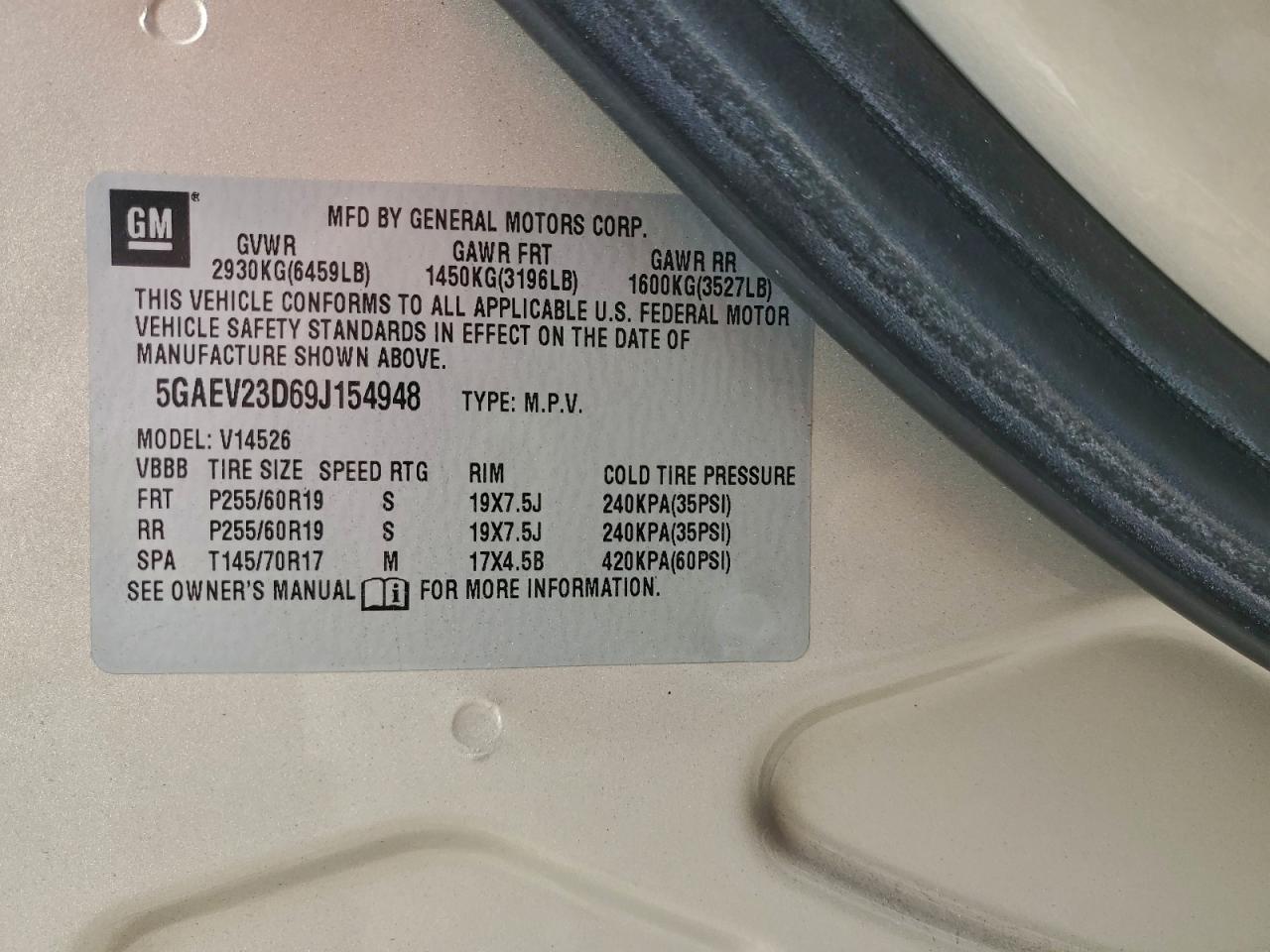 2009 BUICK ENCLAVE CXL photo 25