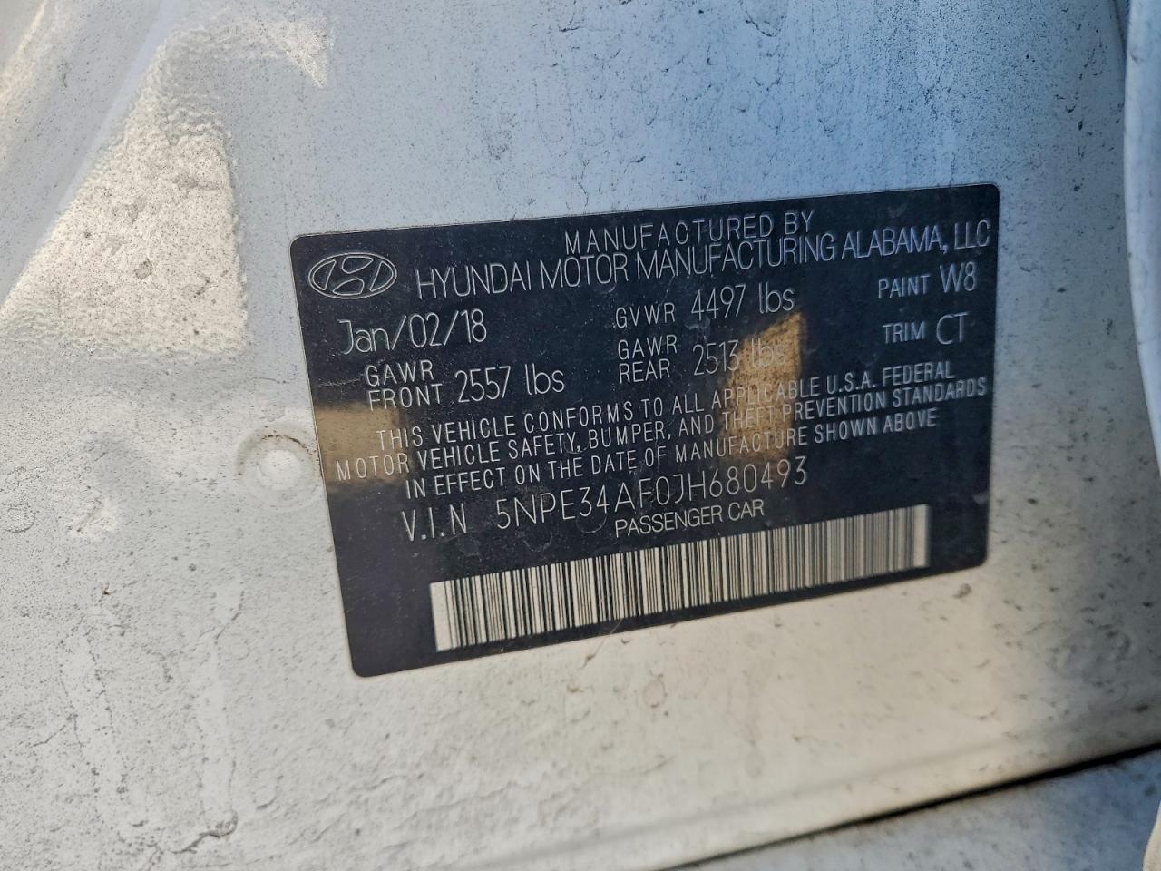 2018 HYUNDAI SONATA SPORT photo 34
