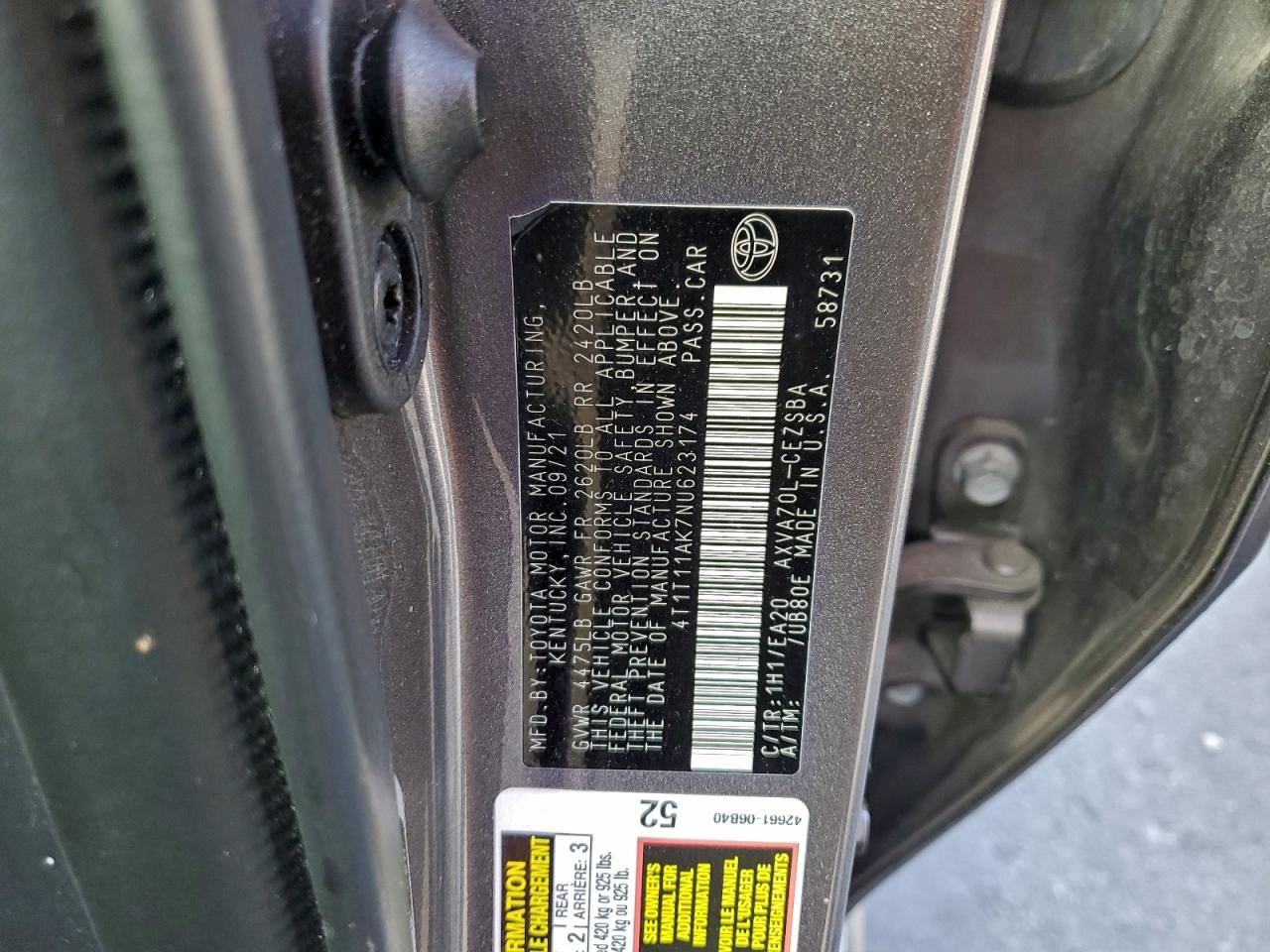 2022 TOYOTA CAMRY SE photo 34