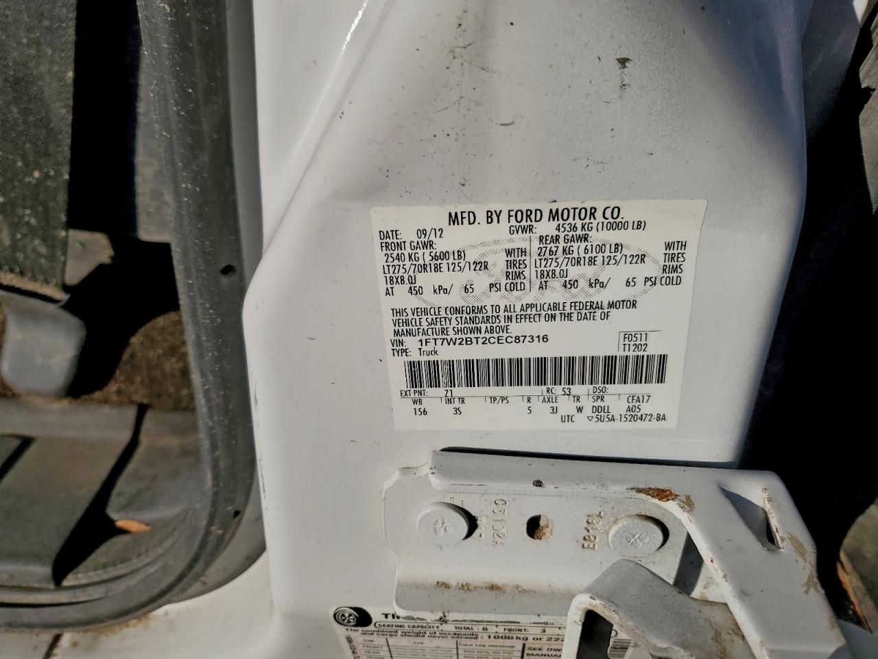2012 FORD F250 SUPER DUTY photo 37