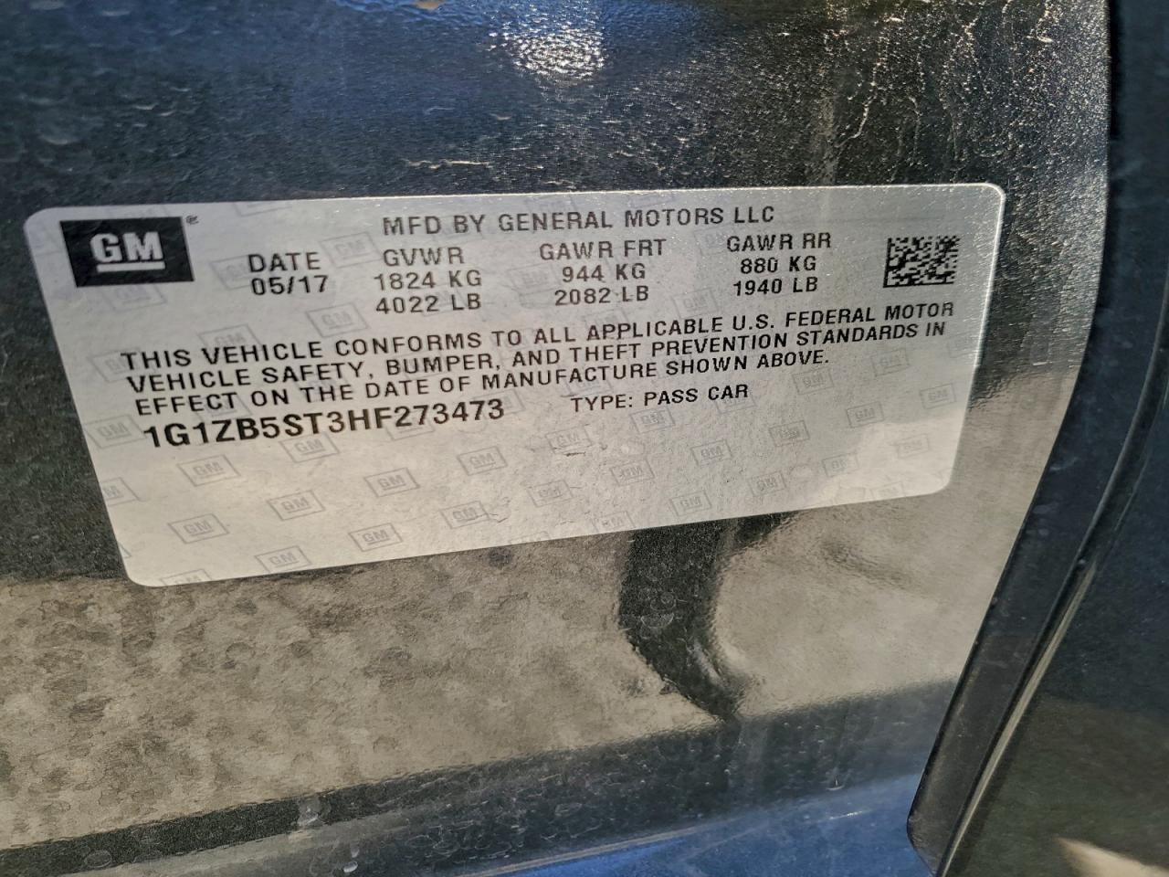 2017 CHEVROLET MALIBU LS photo 25