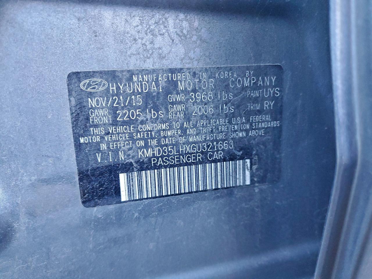 2016 HYUNDAI ELANTRA GT photo 12