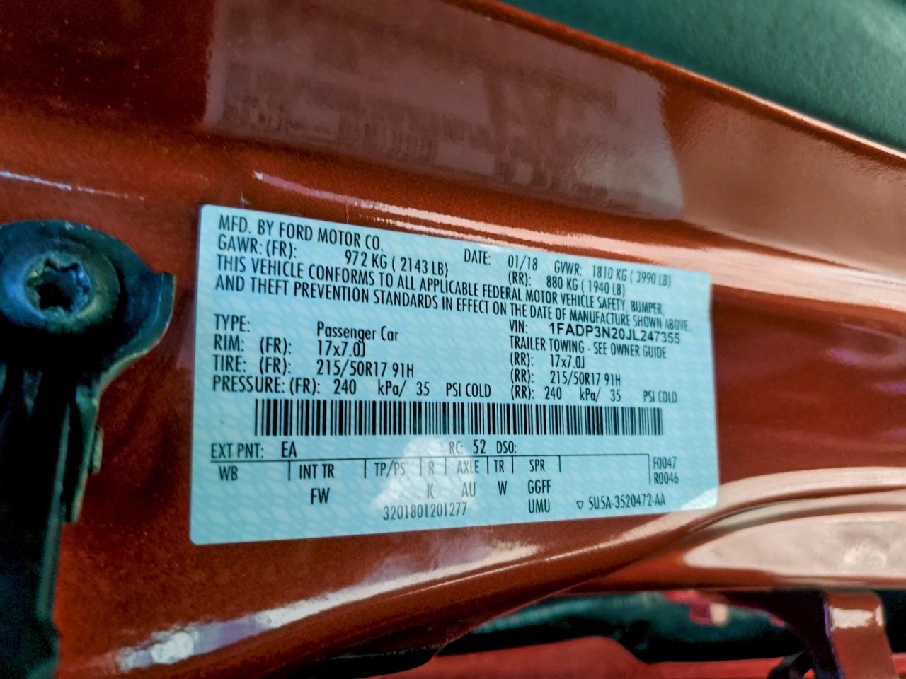 2018 FORD FOCUS TITANIUM photo 12