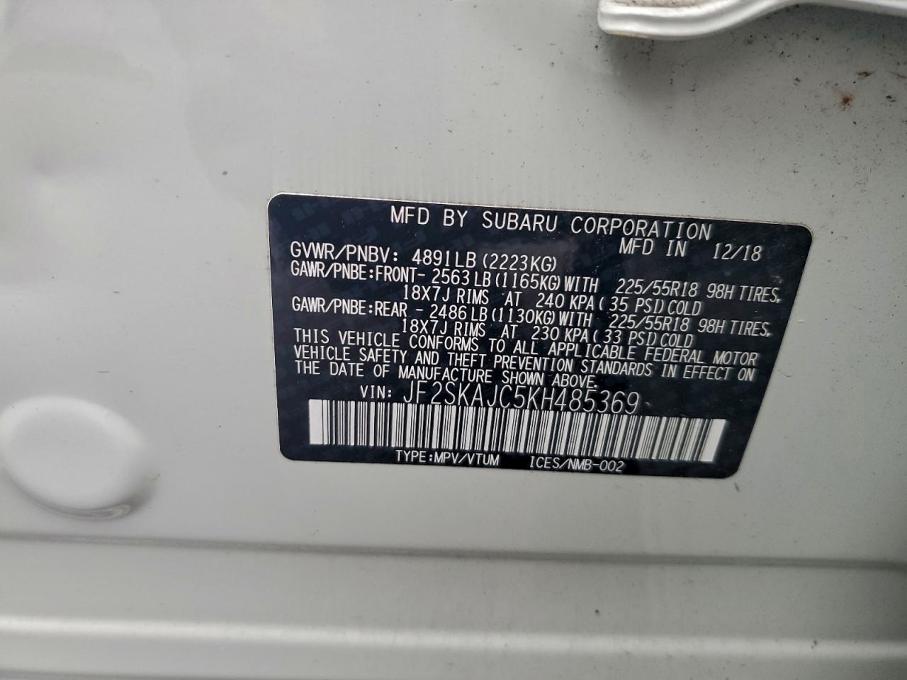 2019 SUBARU FORESTER SPORT photo 37