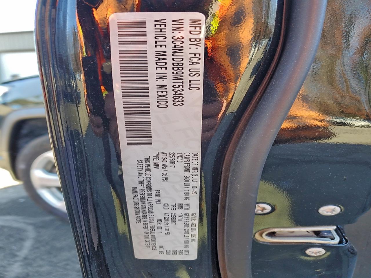 2021 JEEP COMPASS LATITUDE photo 12