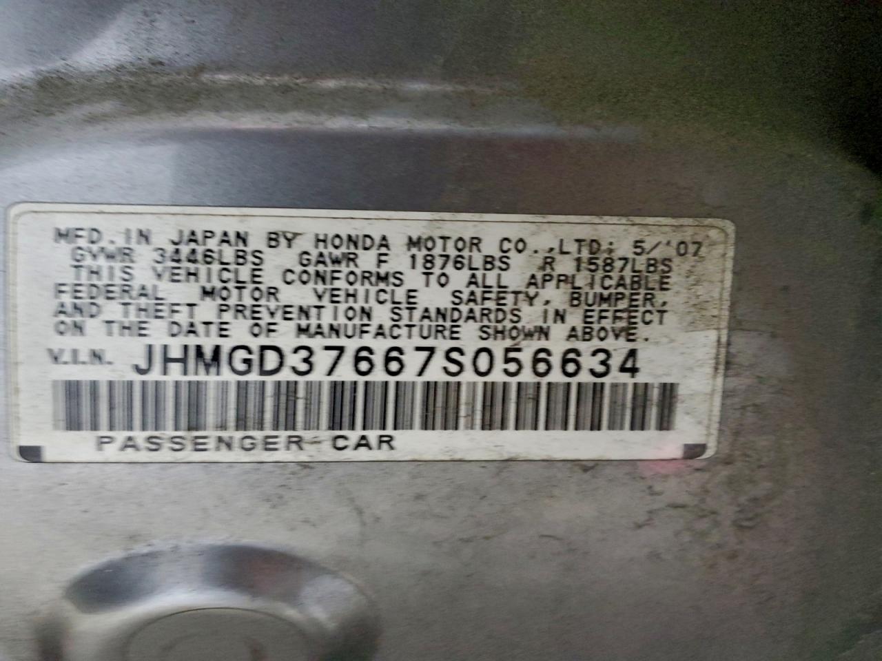 2007 HONDA FIT S photo 27