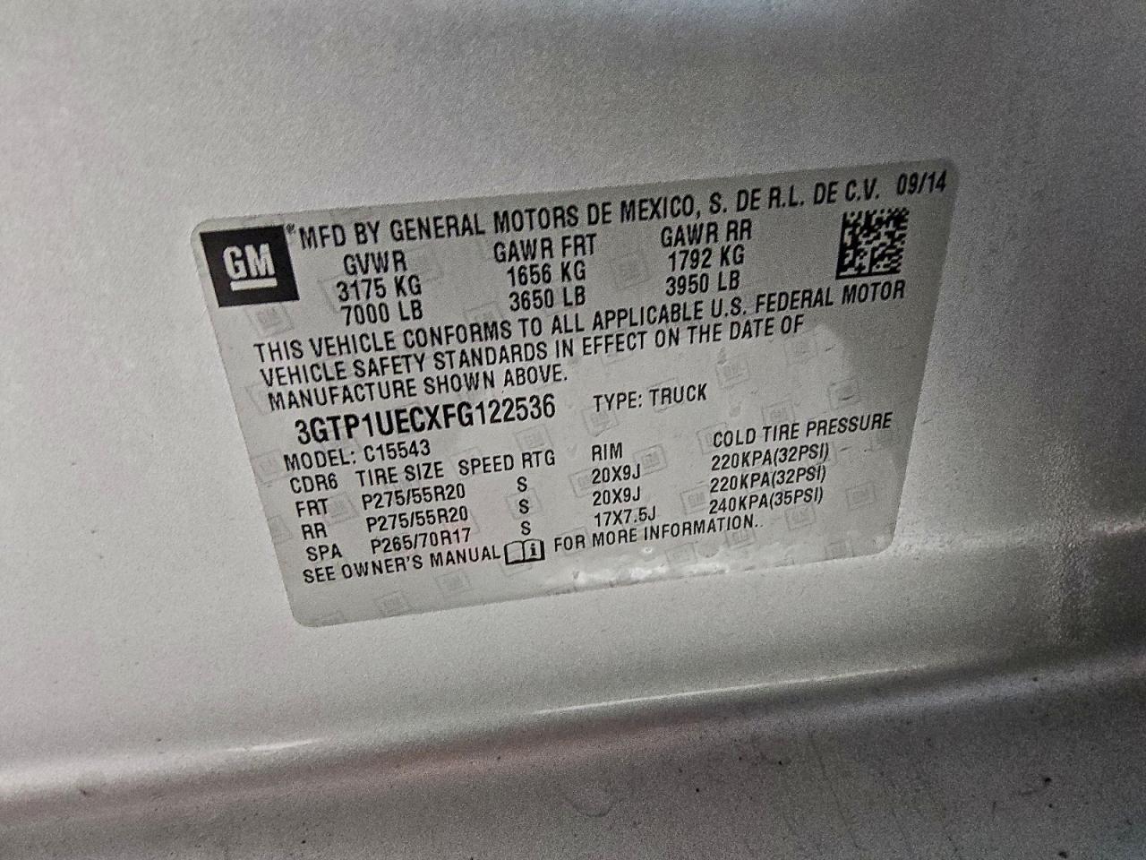 2015 GMC SIERRA C1500 SLE photo 23