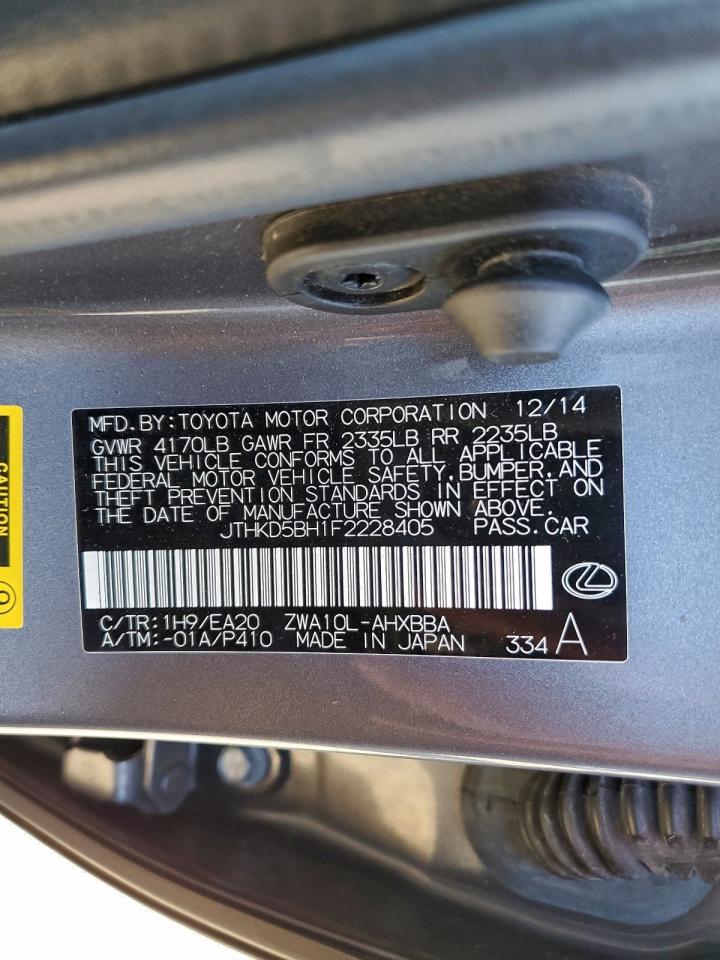 2015 LEXUS CT 200 photo 45