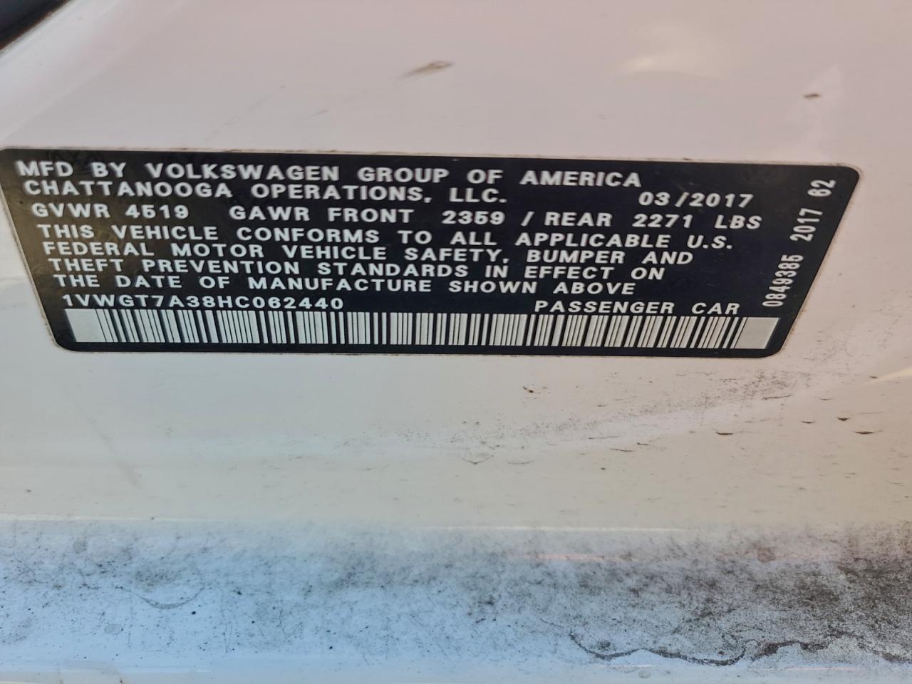 2017 VOLKSWAGEN PASSAT SE photo 23