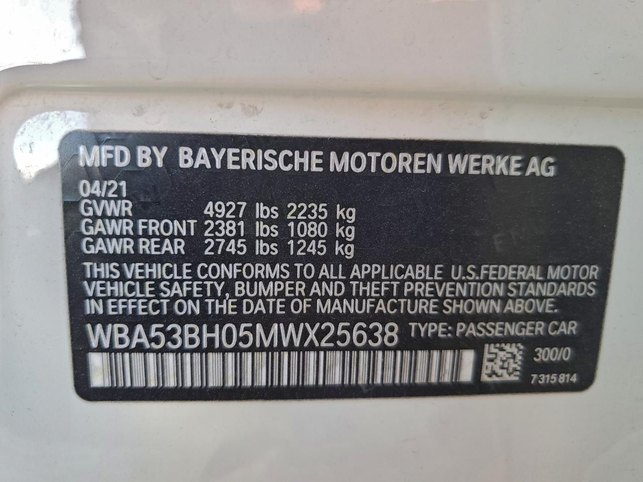 2021 BMW 530 I photo 13