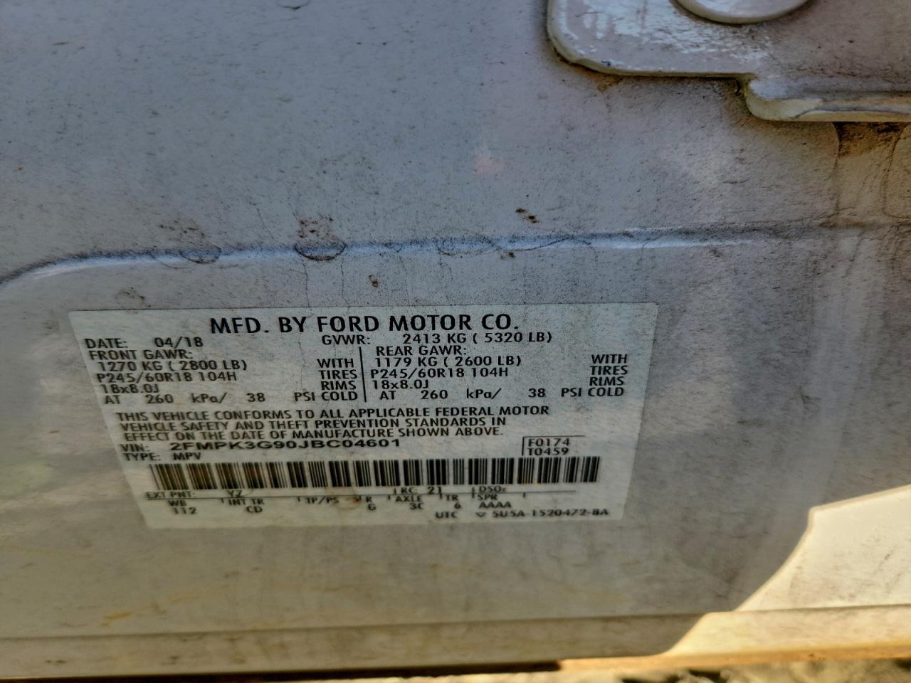 2018 FORD EDGE SE photo 13