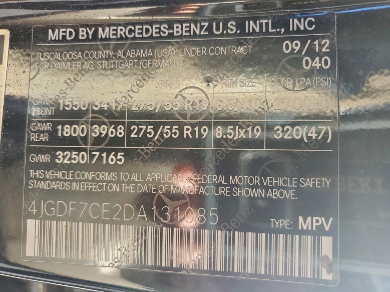 2013 MERCEDES-BENZ GL 450 4MATIC photo 13