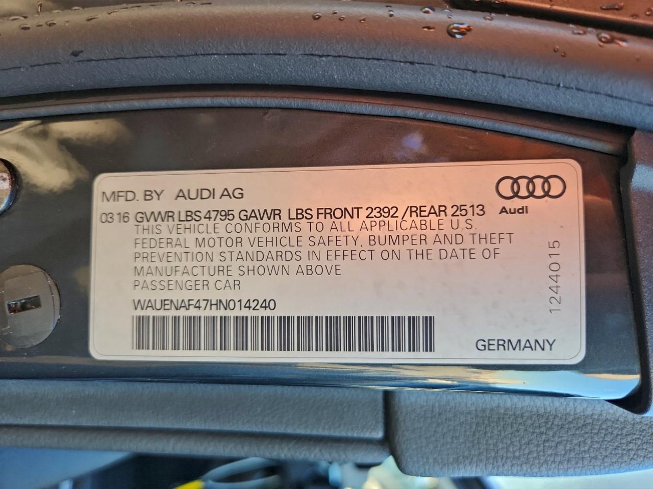 2017 AUDI A4 PREMIUM PLUS photo 12