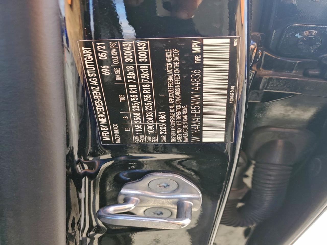 2021 MERCEDES-BENZ GLB 250 4MATIC photo 13