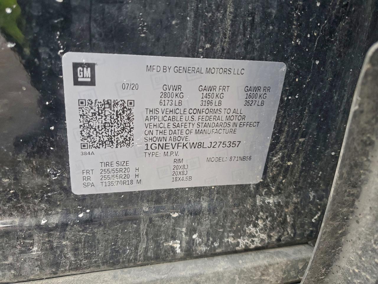 2020 CHEVROLET TRAVERSE LS photo 12