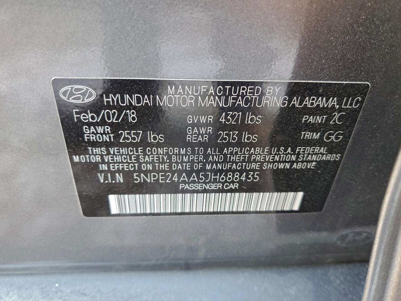 2018 HYUNDAI SONATA ECO photo 12