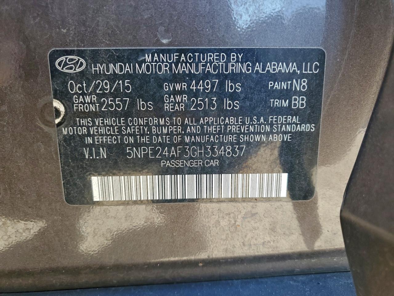 2016 HYUNDAI SONATA SE photo 12
