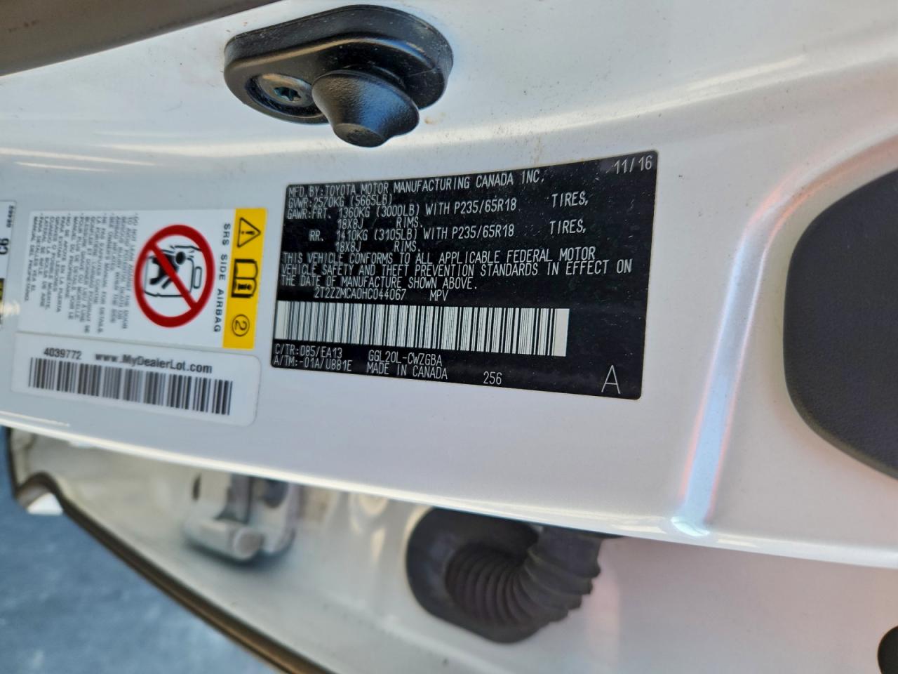 2017 LEXUS RX 350 BASE photo 13