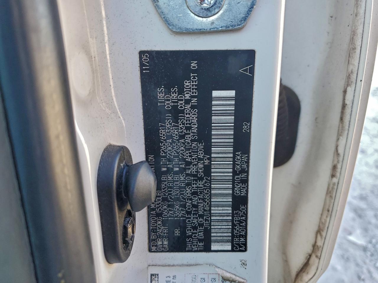 2006 TOYOTA 4RUNNER SR5 photo 13