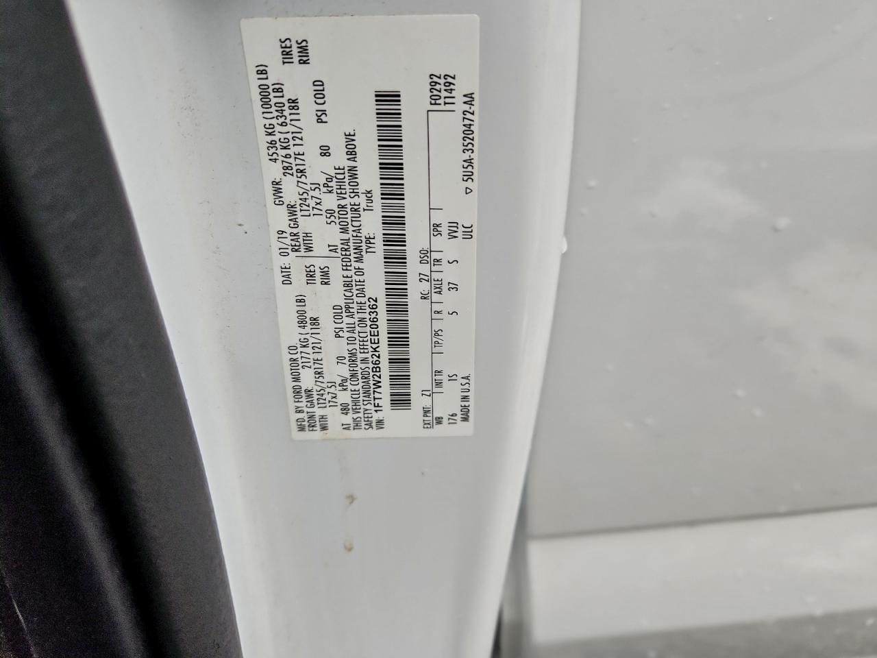 2019 FORD F250 SUPER DUTY photo 12