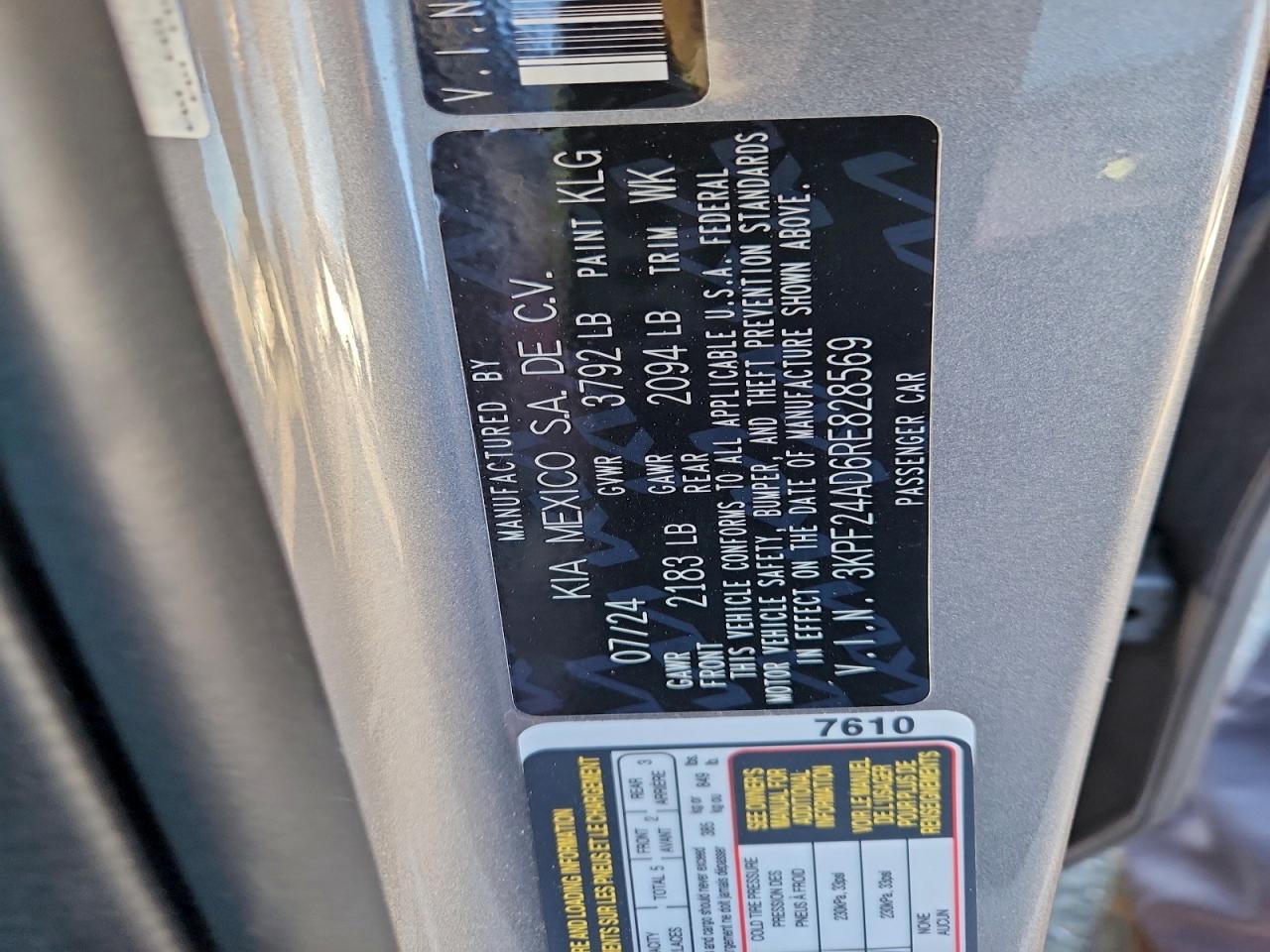 2024 KIA FORTE LX photo 23