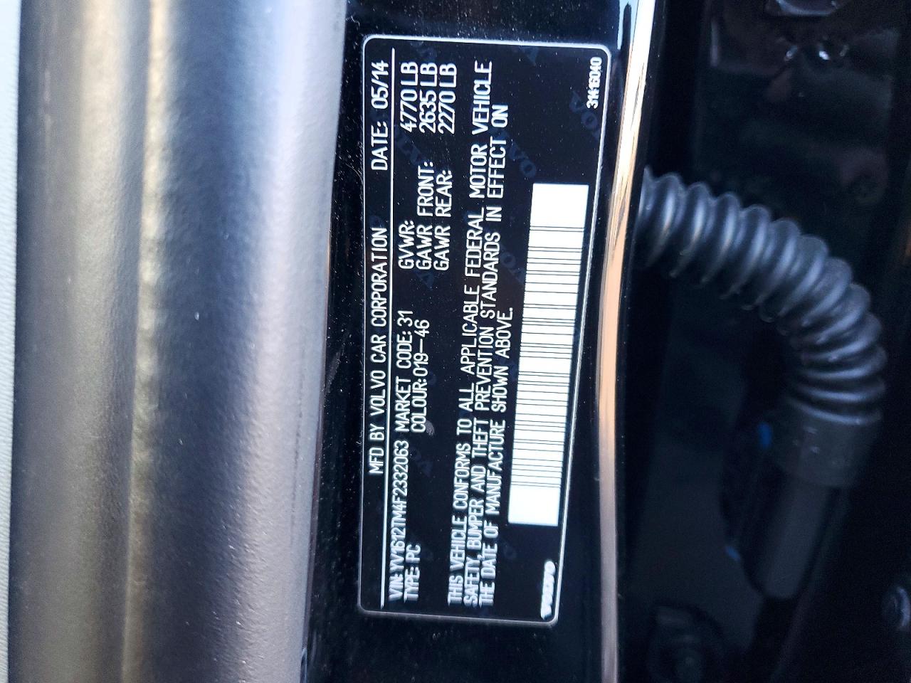 2015 VOLVO S60 PLATINUM photo 12