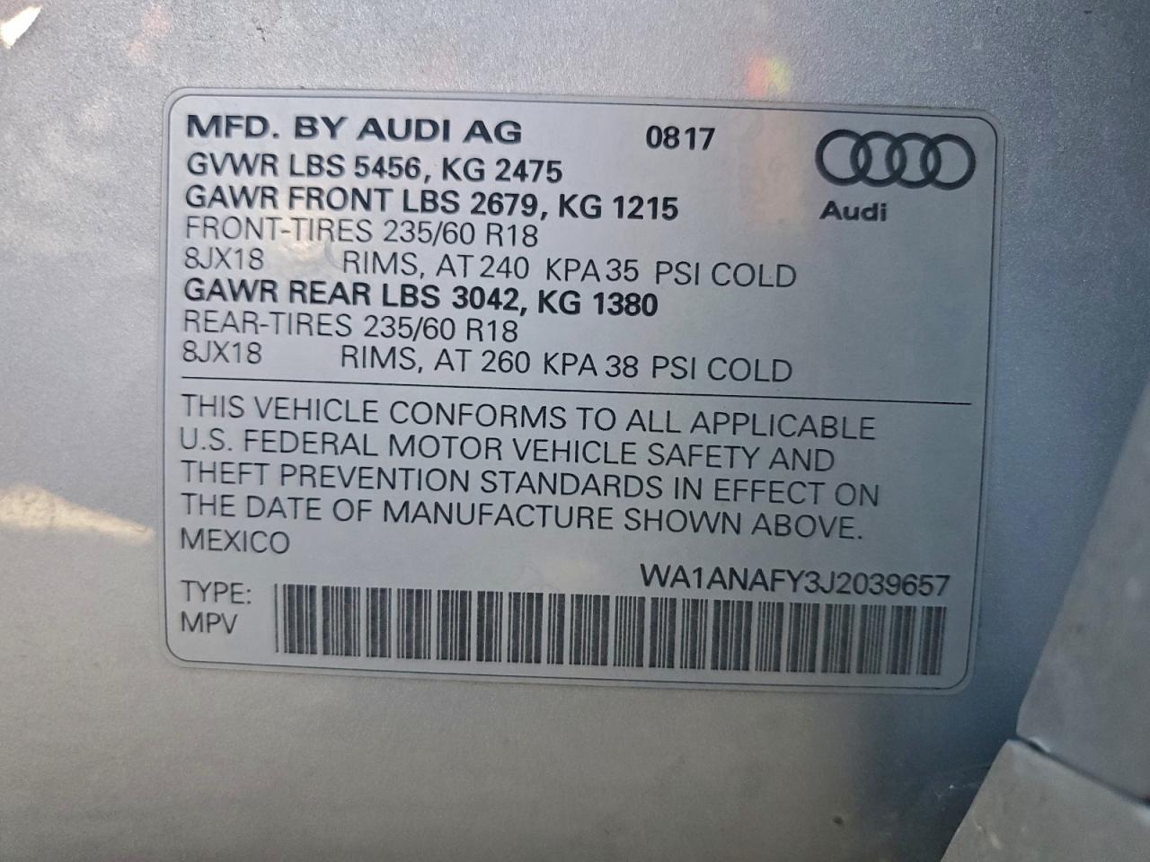 2018 AUDI Q5 PREMIUM photo 23