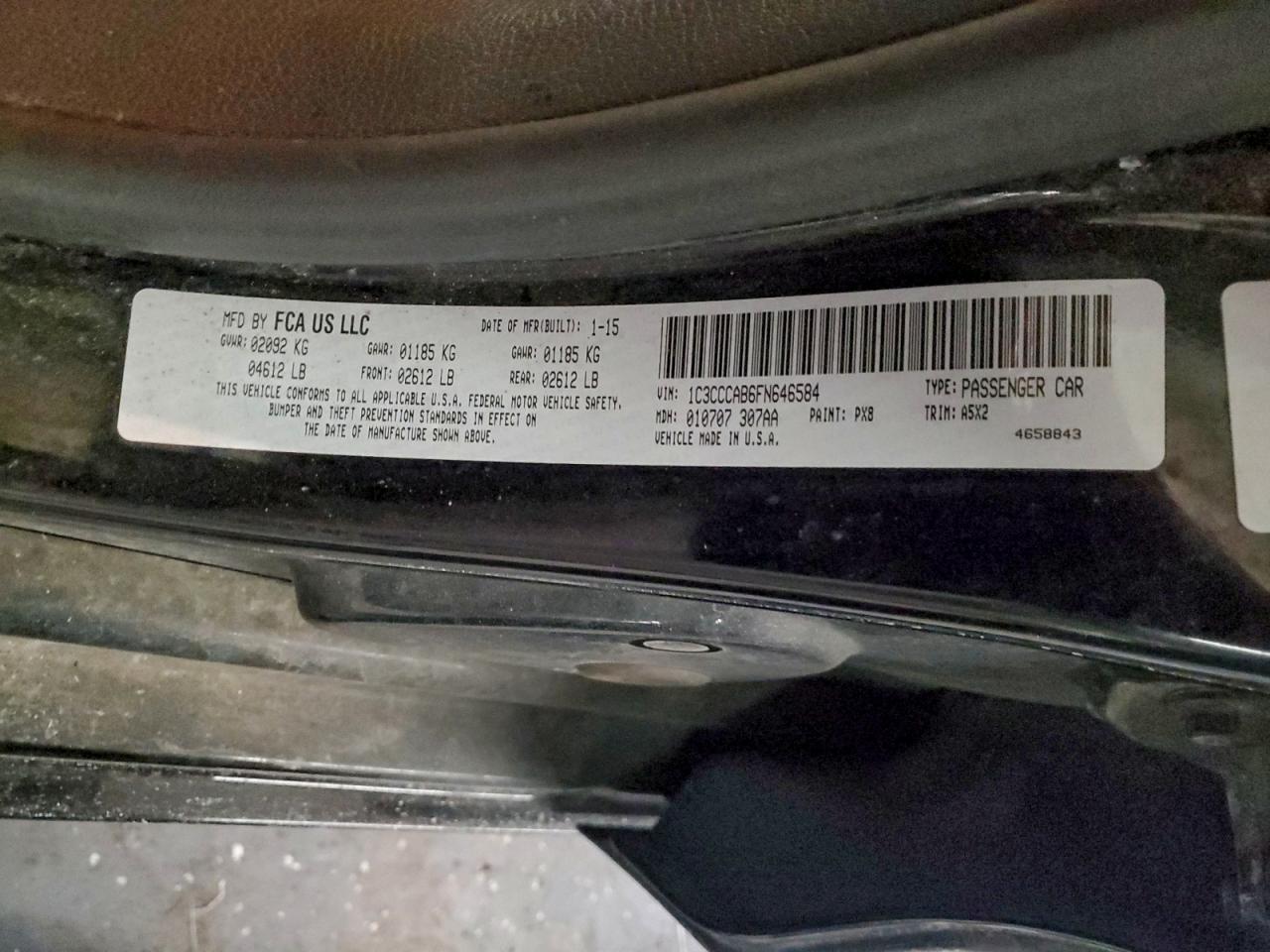 2015 CHRYSLER 200 LIMITED photo 12